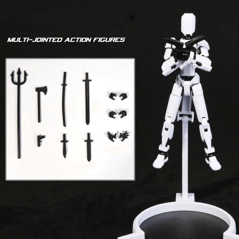 Multi-Jointed Movable Shapeshift Robot 3D Printed Mannequin Dummy 13 Action Figure Full Body Movable Robot Parent-Children Games