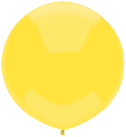 Latex 17"(43cm) Sun Yellow Latex Balloons Pack Of 50