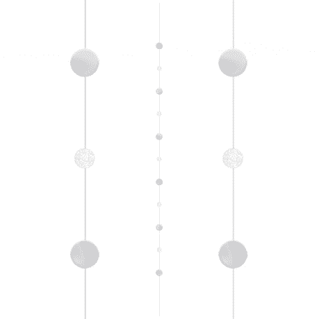 Balloon Fun Strings White & Silv