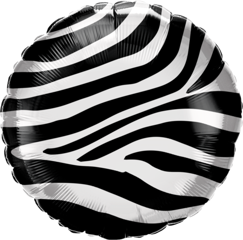 Zebra Stripes Pattern Foil Balloon 18"(45cm)