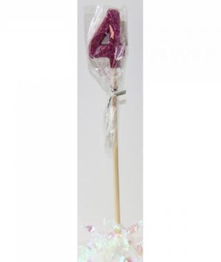 PINK GLITTER LONG STICK CANDLE #4