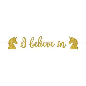 Magical Unicorn Glitter Banner
