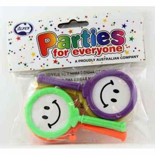 PARTY FAVORS-PADDLE DRUMS PACK OF 4
