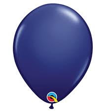 Latex 16"(40cm) Standard Navy Latex Balloons Pack Of 50