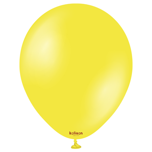 Kalisan Metallic Yellow Latex Balloons 28cm Pack of 50
