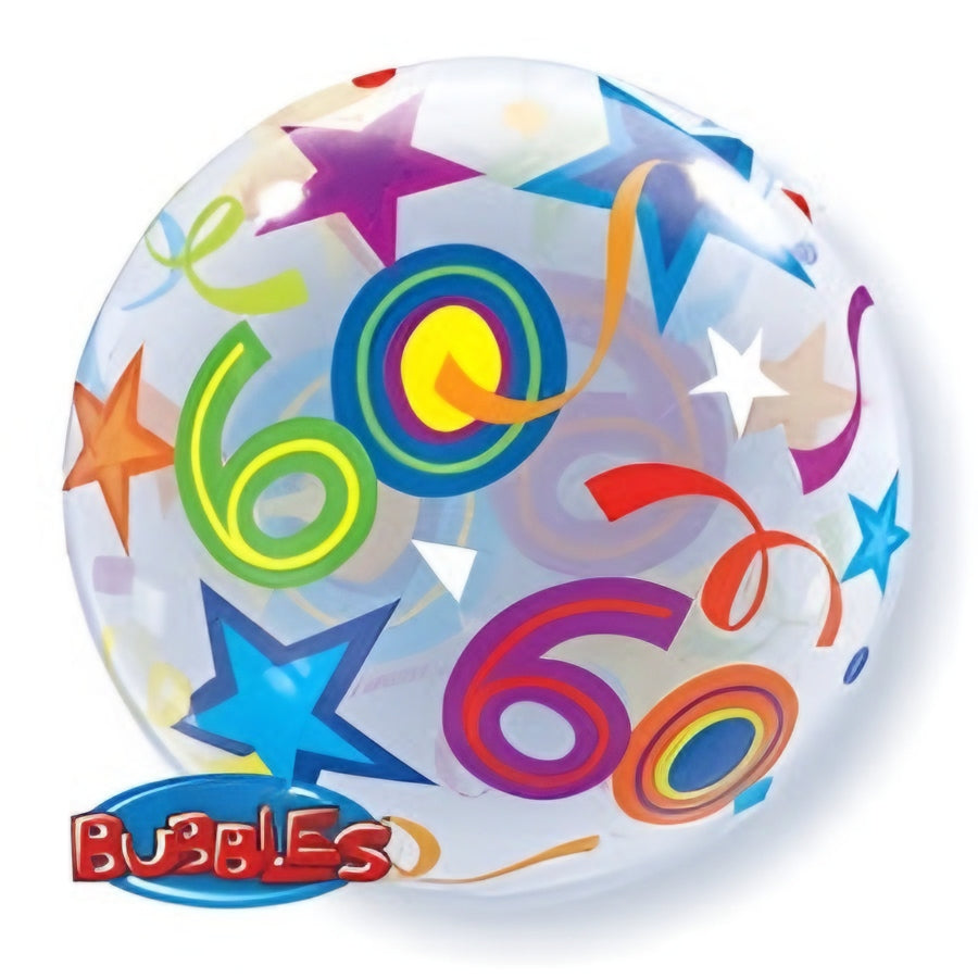 Bubble Balloon 22" Brilliant Star '60'