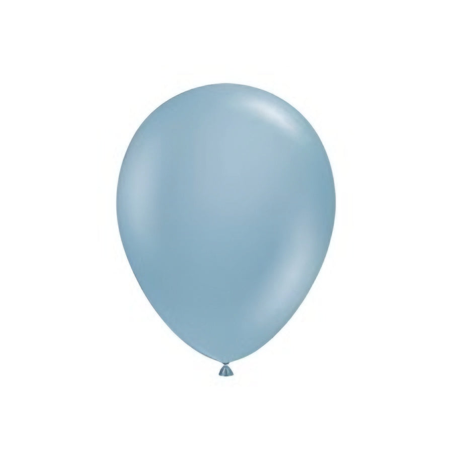 Tuftex Blue Slate Latex Balloons 11in / 28cm Pack of 100 Party Decoration