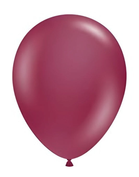 Tuftex Sangria Latex Balloons 5in / 12cm Pack of 50 Mini Party Decoration