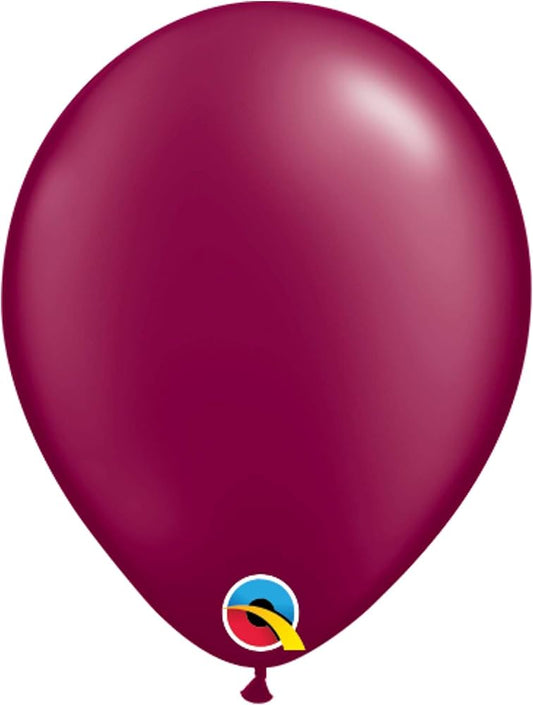 5" Balloon Pearl Burgundy Latex Balloons Pack Of 100