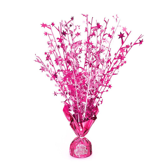 Glitz Pink Foil Balloon Weight And Sticker Sheet