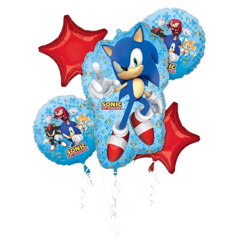 Foil Balloon Bouquet Sonic 2