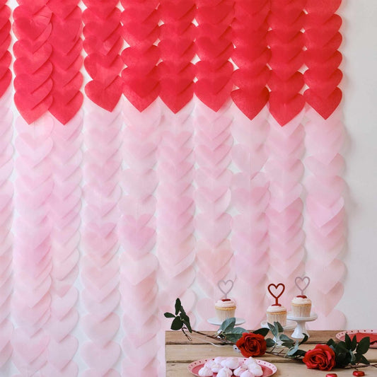 GR Be MineBe Mine Ombre Heart Party Backdrop Ombre B/Drop