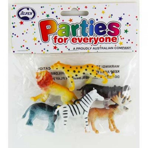Party Favors-zoo Animals Pack Of 6