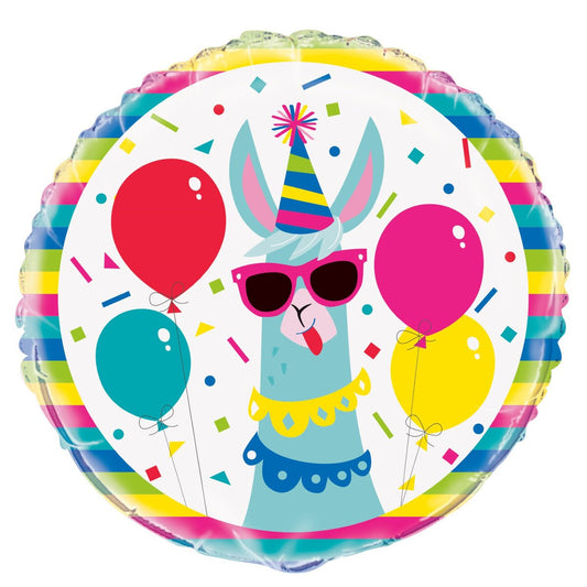 Llama Birthday 45cm (18") Foil Balloon