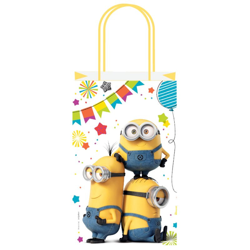 Despicable Me 3 Minions Kraft Paper Party Bags – 8 Pack