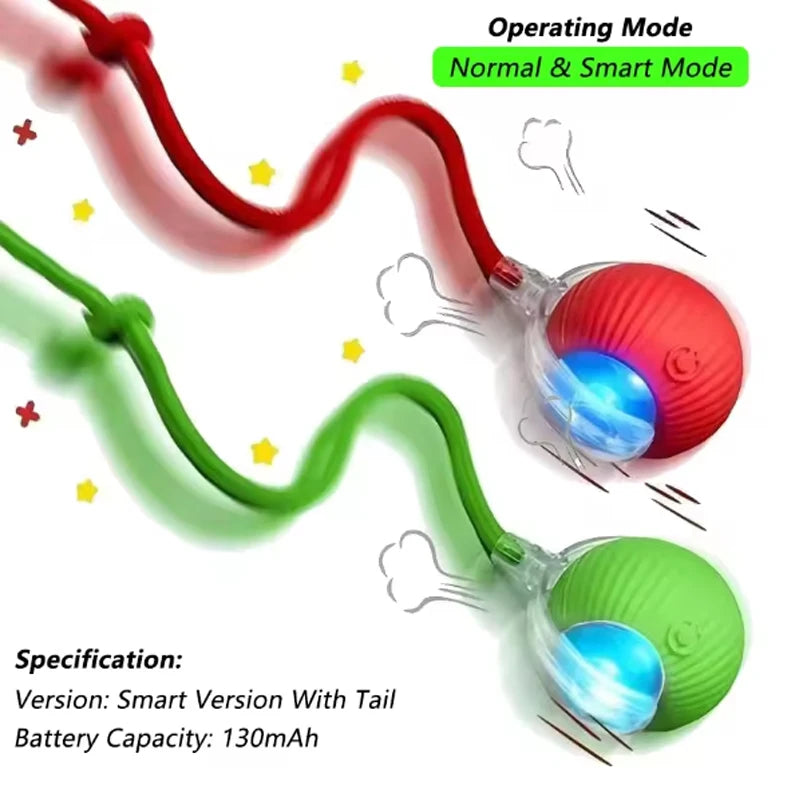 Cat interactive training automatic moving ball kitten electric ball toy automatic rolling magic ball toy cat