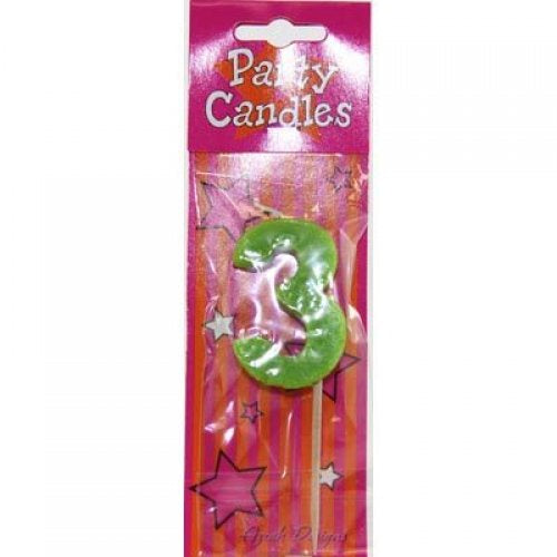 CANDLE LARGE NUMBER REFILL- 3
