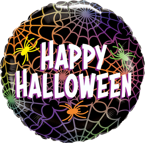 Halloween Spiders & Webs Foil Balloon 18"(45cm)
