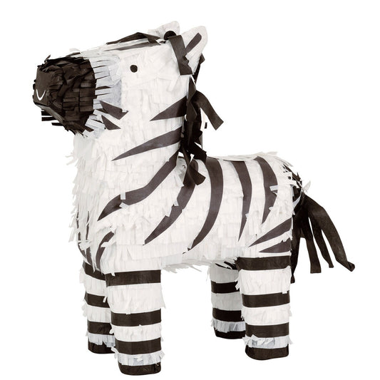 Pinata Zebra – 38cm H x 30cm W (14.9" x 11.8") – Fun and Unique Party Decoration