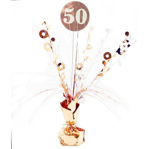 #50 Rose Gold & White Centrepiece Weight 165GM