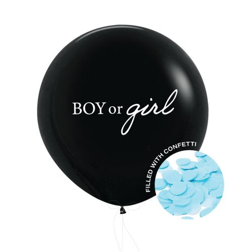 Gender Reveal Boy Confetti Balloon 60cm