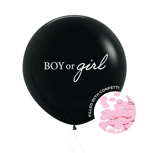 Gender Reveal Girl Confetti Balloon 60cm