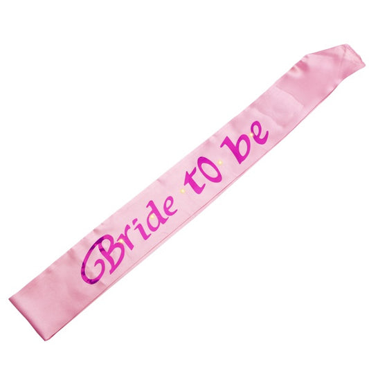 Bride To Be Flashing Sash Pink