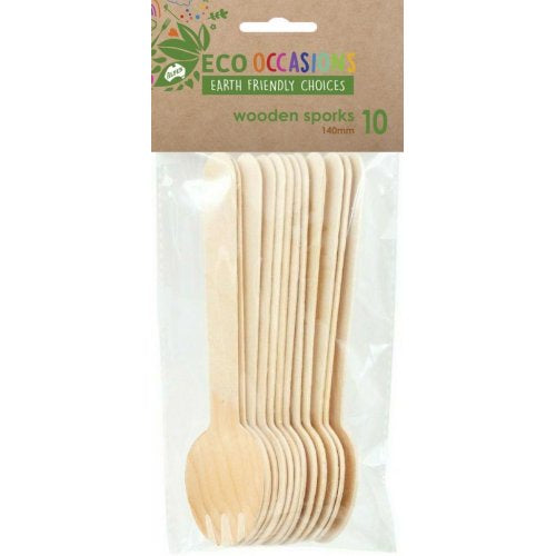 Wooden Spork Pack Of 10