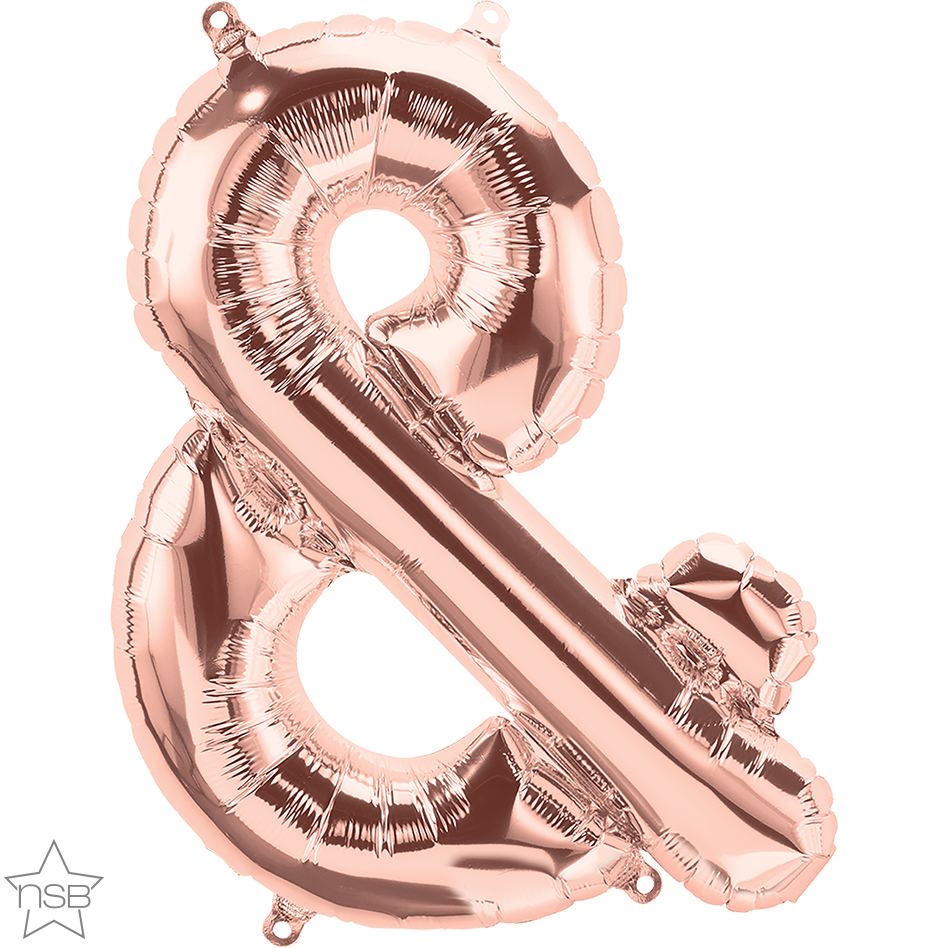 Symbol Ampersand Rose Gold 34" (86cm)