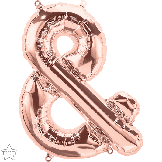 Symbol Ampersand Rose Gold 34" (86cm)
