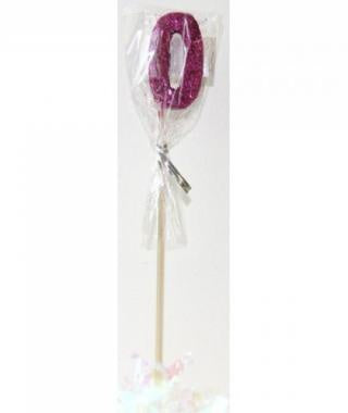 Pink Glitter Long Stick Candle #0
