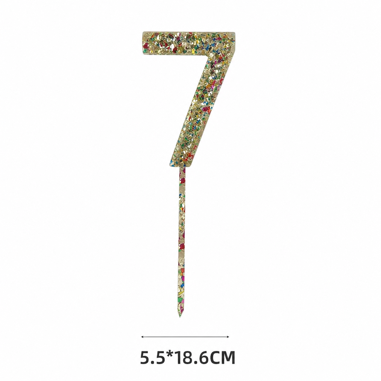 Acrylic Number Cake Topper 7