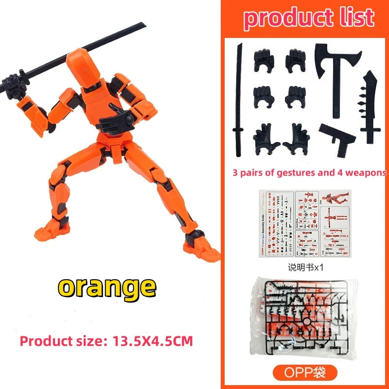 Multi-Jointed Movable Shapeshift Robot 3D Printed Mannequin Dummy 13 Action Figure Full Body Movable Robot Parent-Children Games