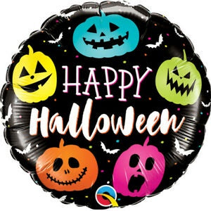 Halloween Jack Faces Foil Balloon 18"(45cm)