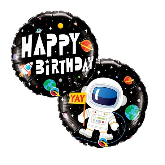 FOIL BALLOON 18"(45CM) BIRTHDAY ASTRONAUT