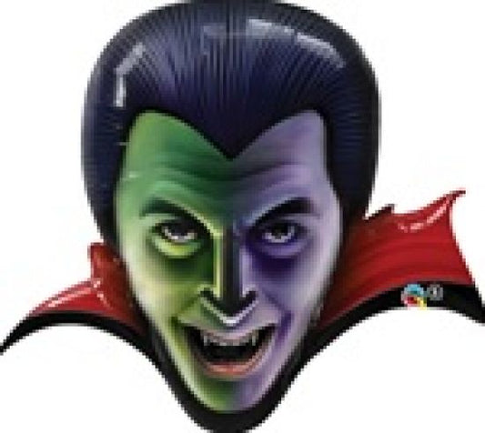 Large Foil Supershape Balloon Dracula Face 36"