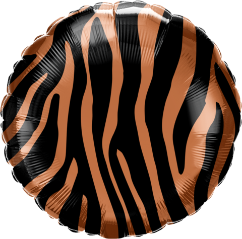 Tiger Stripes Pattern Foil Balloon 18"(45cm)