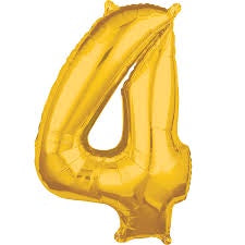 Foil Balloon Medium Size Gold #4