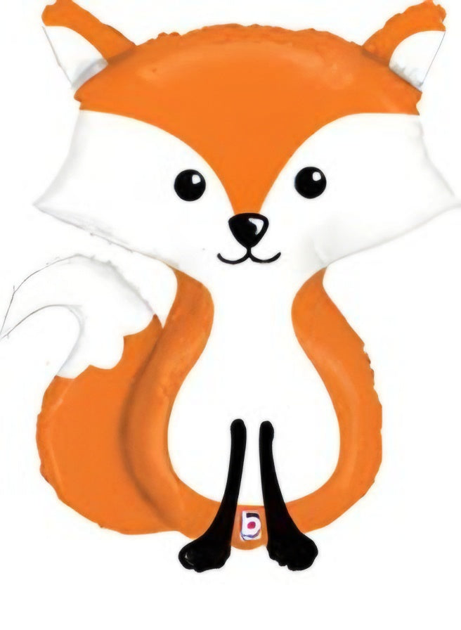 Woodland Fox Foil Balloon 36in Betallic Animal Party Decoration