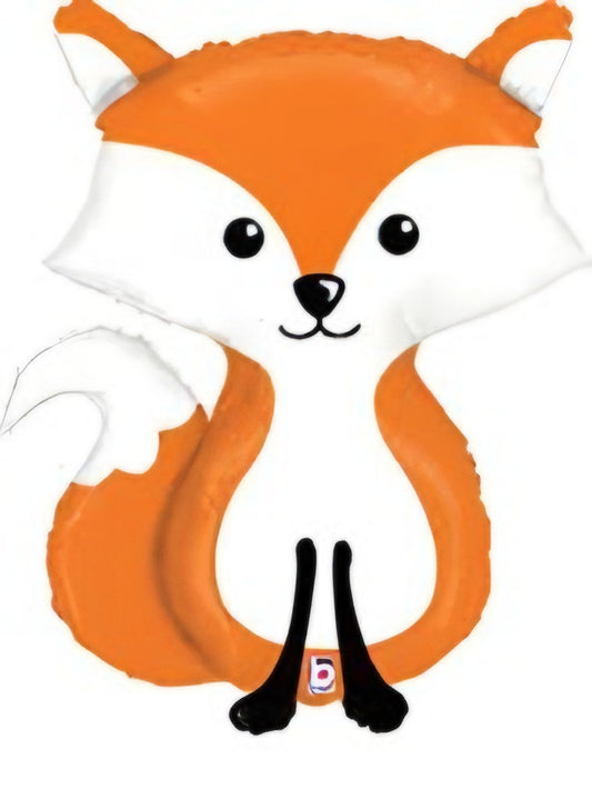 Woodland Fox Foil Balloon 36in Betallic Animal Party Decoration