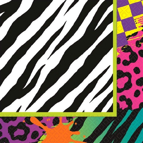 Totally 80's Lunch Napkin Pack Of 16