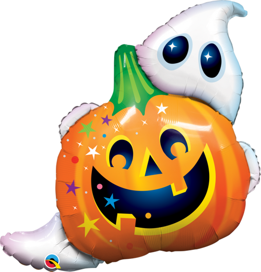 Large Foil Supershape Balloon 33"(83cm) Jack N' Ghost Halloween
