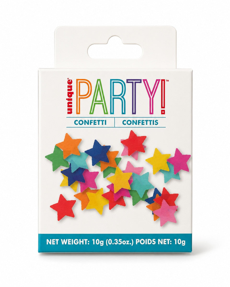 Colourful Star Tissue Paper Confetti 10g Rainbow Party Decoration