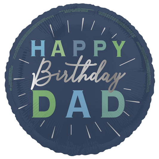 Happy Birthday Dad Foil Balloon 45cm