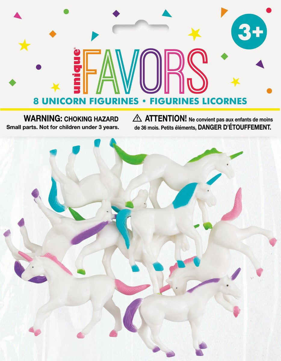 8 Unicorns Set – Magical Unicorn Figurines, Toys, or Decorations – Perfect for Parties, Gifts, and Collectibles