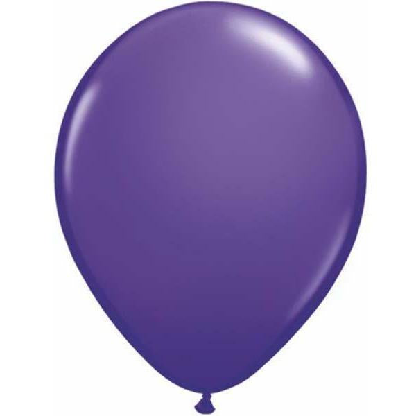 Latex 16"(40cm) Standard Purple Violet Latex Balloons Pack Of 50