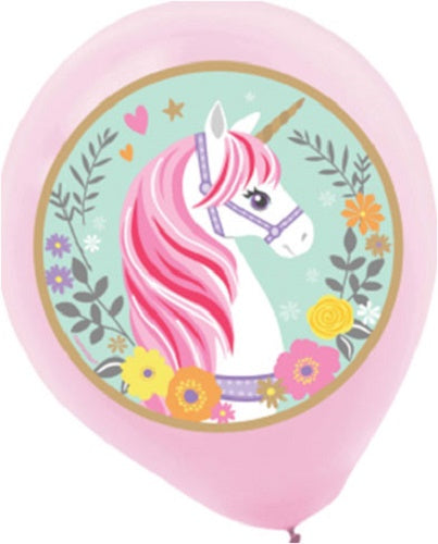Magical Unicorn Helium Quality Latex Balloons Pack Of 5