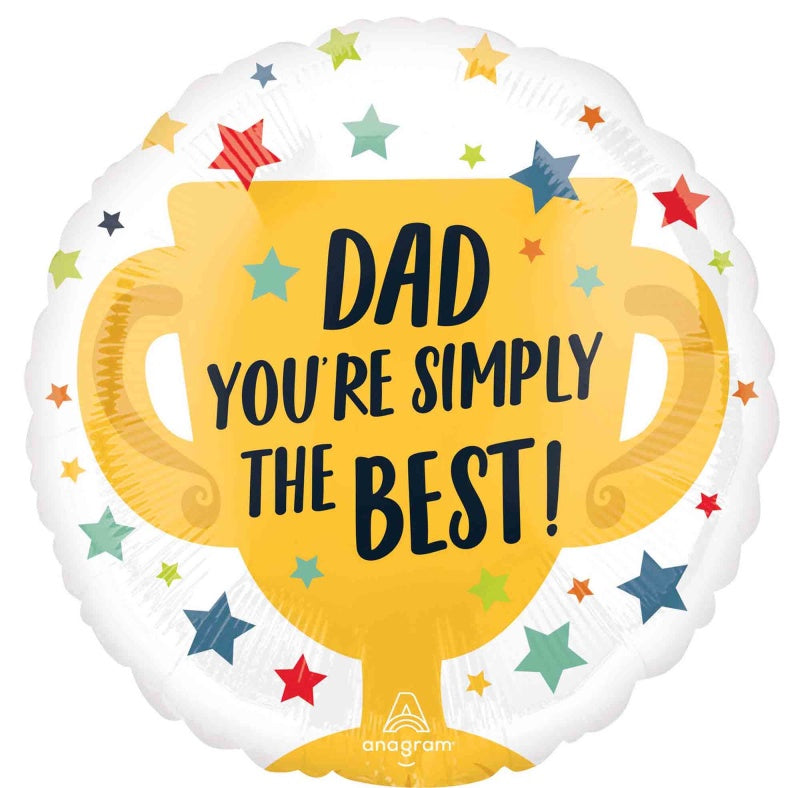 Simply The Best Dad Foil Balloon 45cm