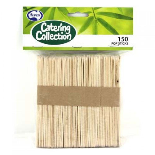 Eco Friendly Wooden Pop Stick Stirs Pack Of 150