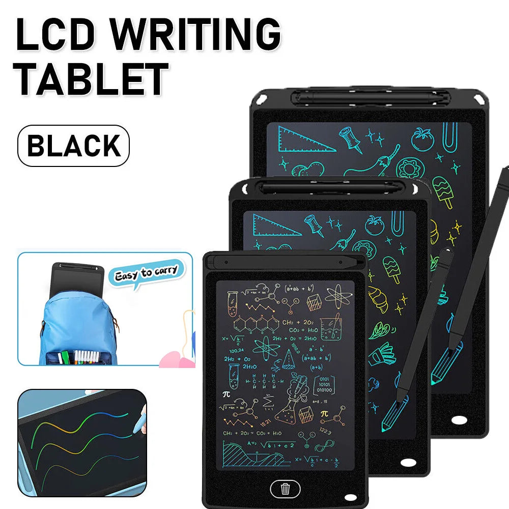 New 8.5" /12" Drawing Board LCD Writing Tablet For Kids Montessori Educational Toys Student Magic Blackboard Birthday Xmas Gift